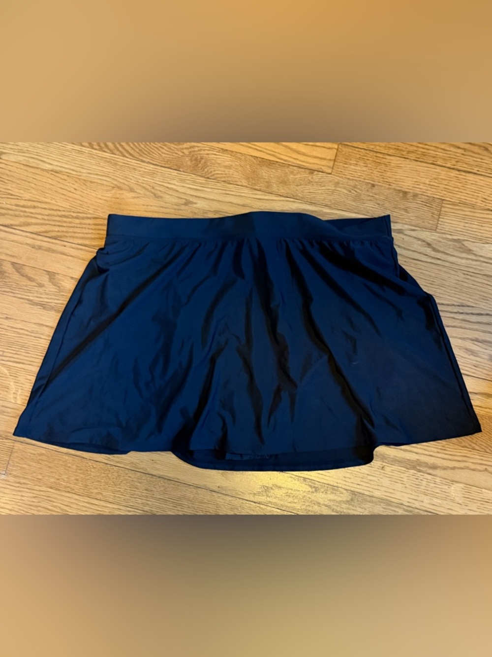 Lands’ End Women’s Plus 20W Black Swim Skirt Bottom Tummy Control Modest